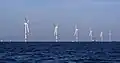 Wind turbines D1 to D6