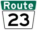 Route 23 marker