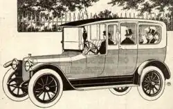 1915 Winton Six Limousine; note the open driver's compartment