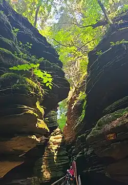 Witches Gulch with people for perspective