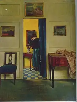 Woman Arranging Flowers