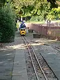 Miniature railway after a trip