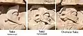 3 types of Saka bashliqs depicted in Xerxes's relief