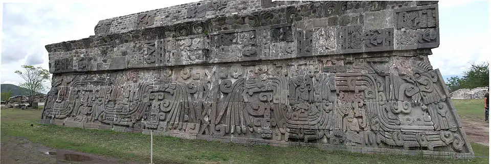 Image 13Xochicalco, Temple of the Feathered Serpent, 650–900 CE (from Mesoamerica)