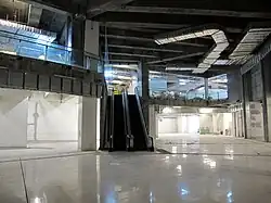 The atrium was under renovation in 2010.