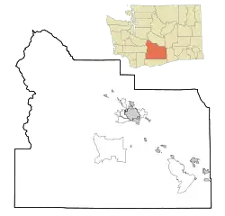 Donald, Washington is located in Yakima County