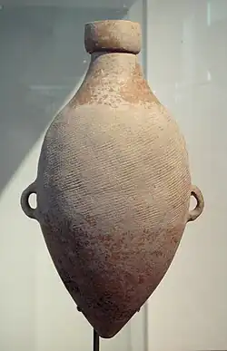 Yangshao traditional cordmarked amphora (Banpo phase, 4800 BC, Shaanxi