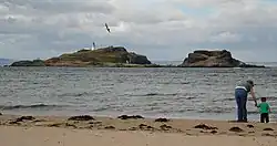 View of Fidra Island from Yellowcraig
