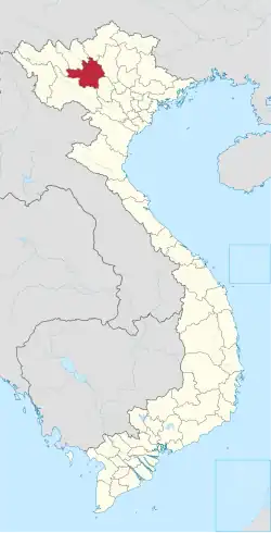 Location of Yên Bái within Vietnam