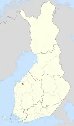 Location of Ylihärmä in Finland