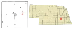 Location of Waco, Nebraska