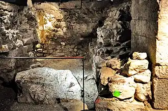 Wasserkirche, Zürich, with 'Martyr stone' of Felix and Regula