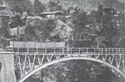 Zachlorou village in Achaia, with Bridge in the foreground.