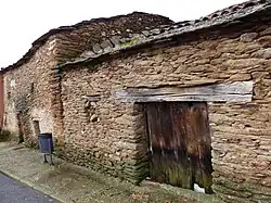 Zarzuela de Jadraque- traditional dark stone architecture
