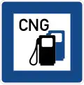 Sign 365-54 Petrol station with CNG