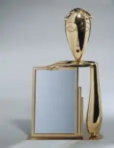 Table mirror by Franz Hagenauer of Werkstätte Hagenauer Wien (c. 1930)