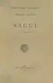 Saggi, 1963 (Italian, full text)